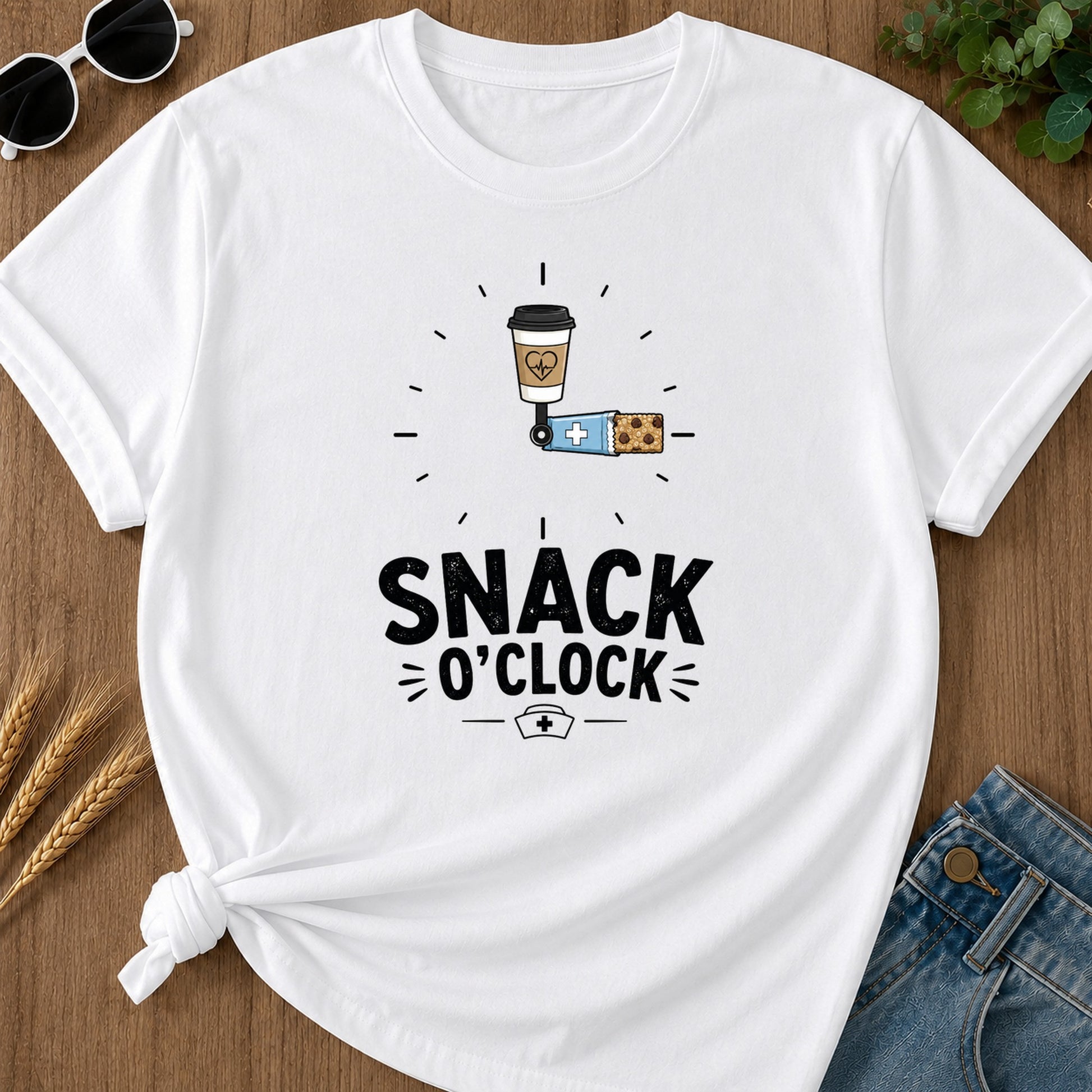 Snack Oclock T-Shirt - White