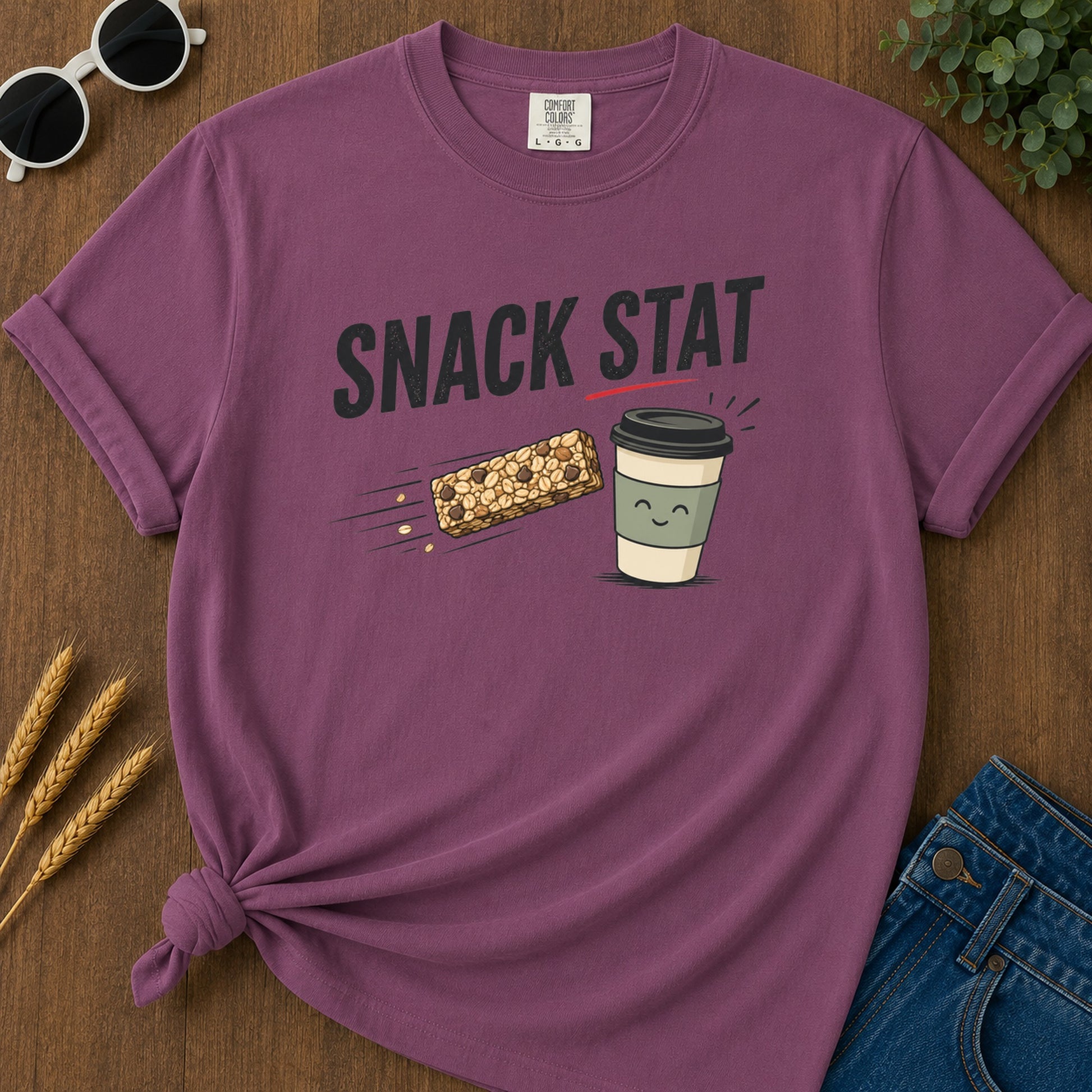 Snack Stat T-Shirt - Berry