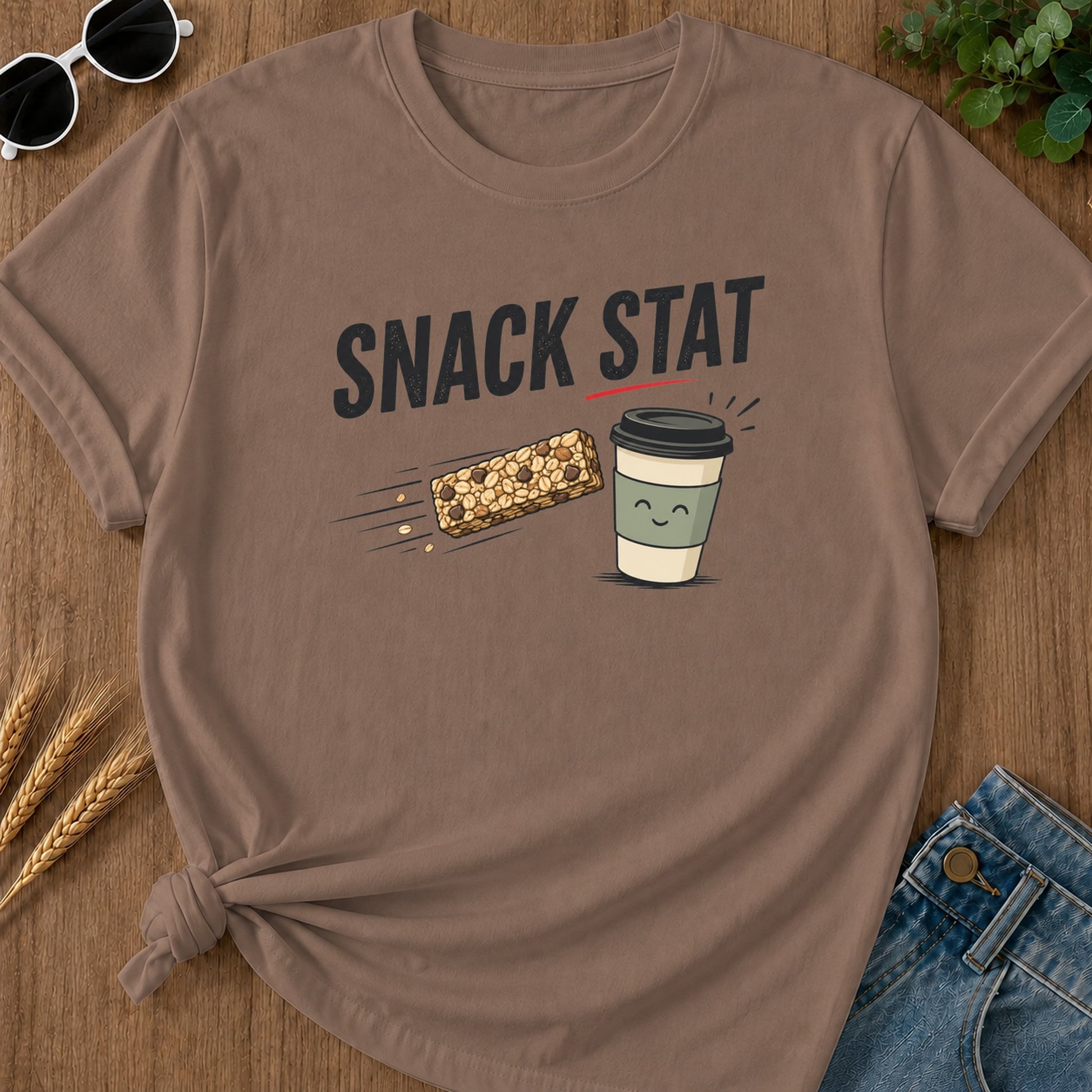 Snack Stat T-Shirt - Espresso