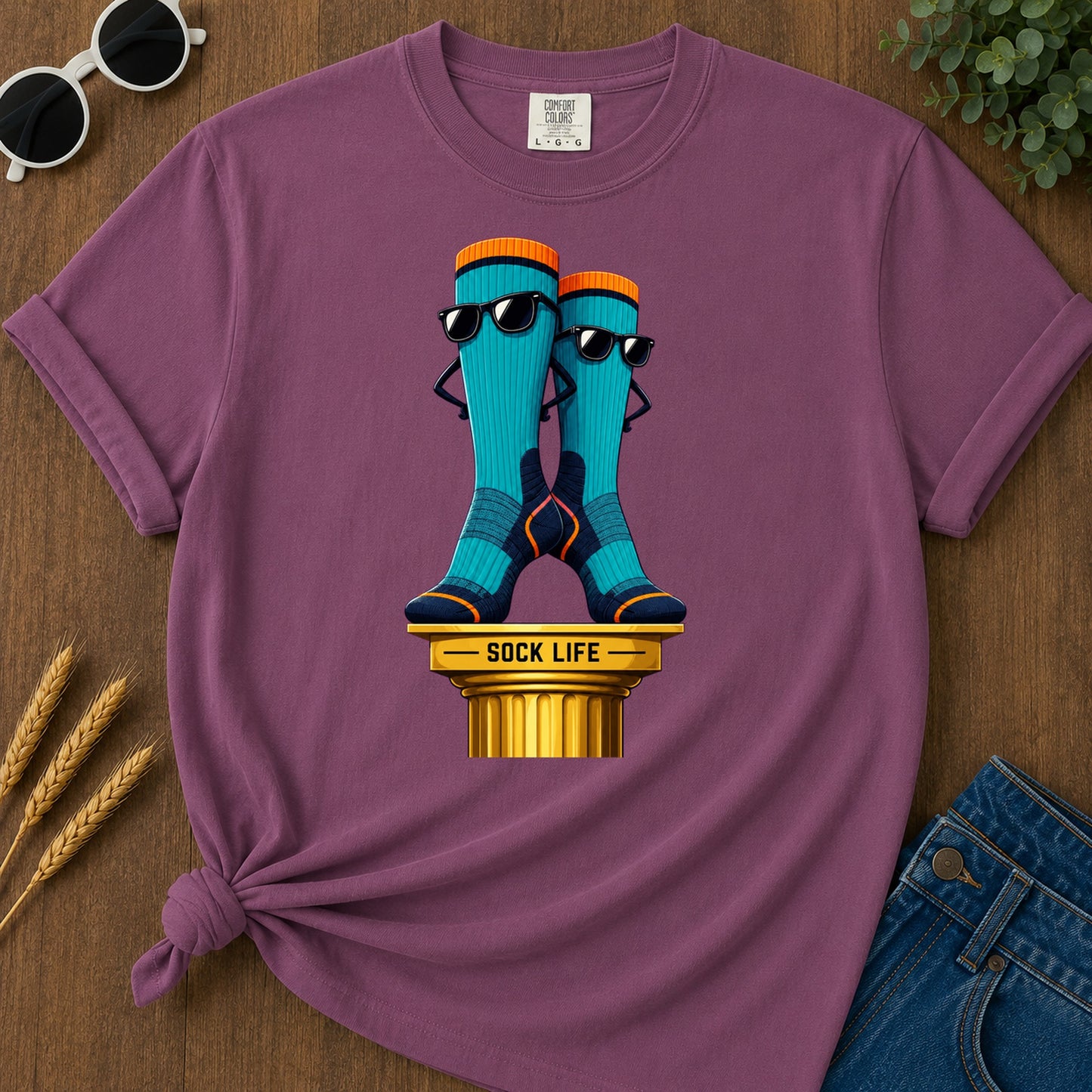 Sock Life T-Shirt - Berry
