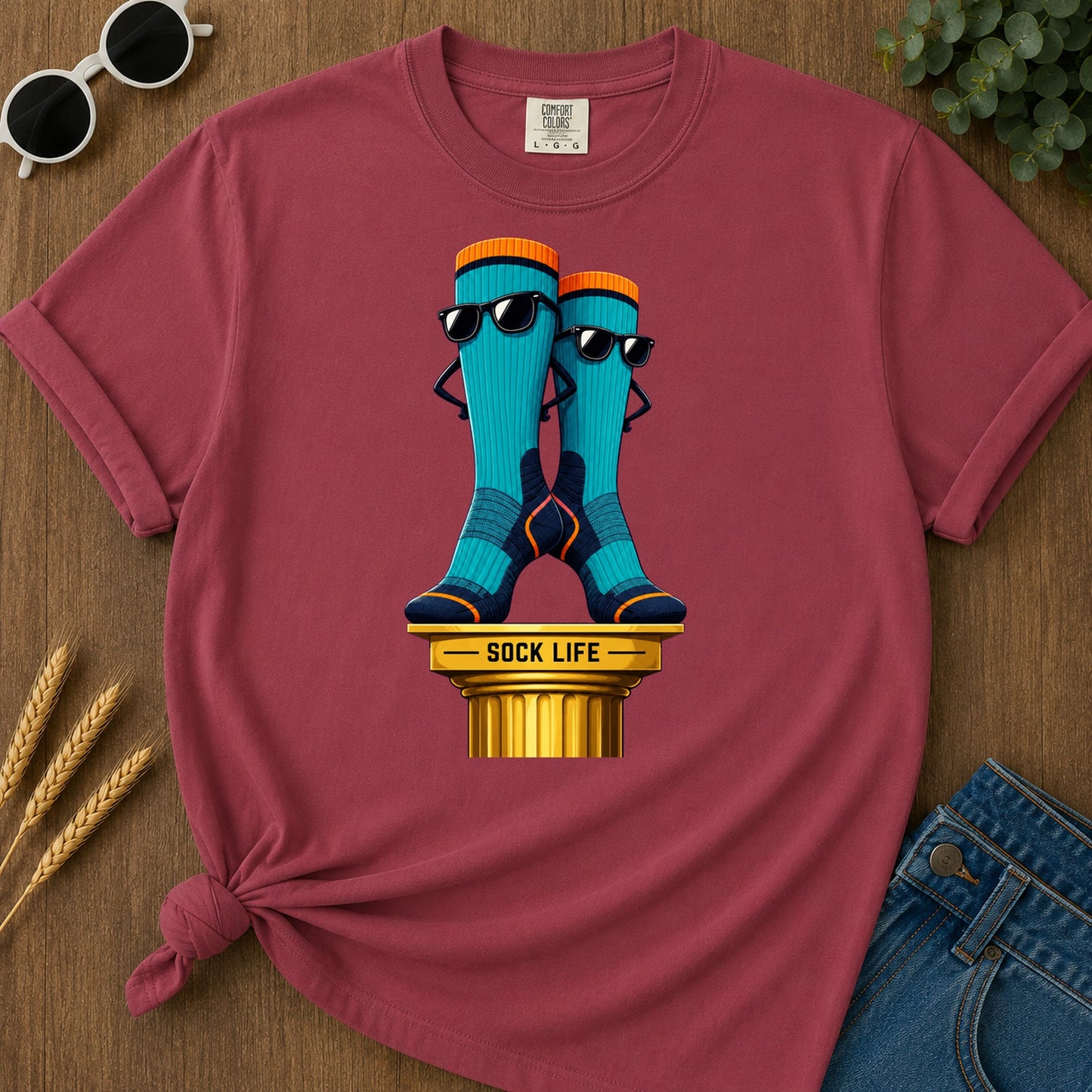 Sock Life T-Shirt - Chili