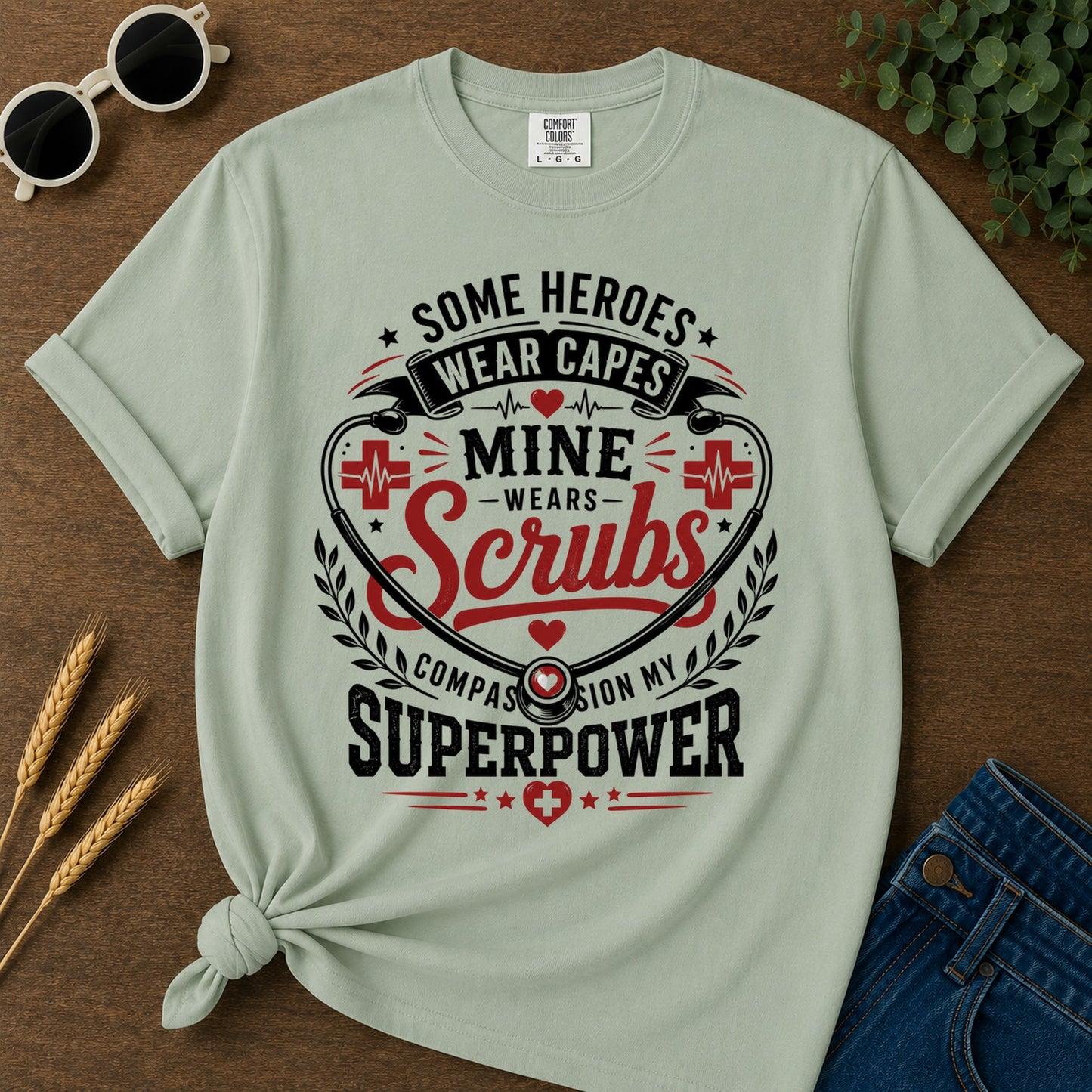 Some Heroes Wear Capes T-Shirt - Bay