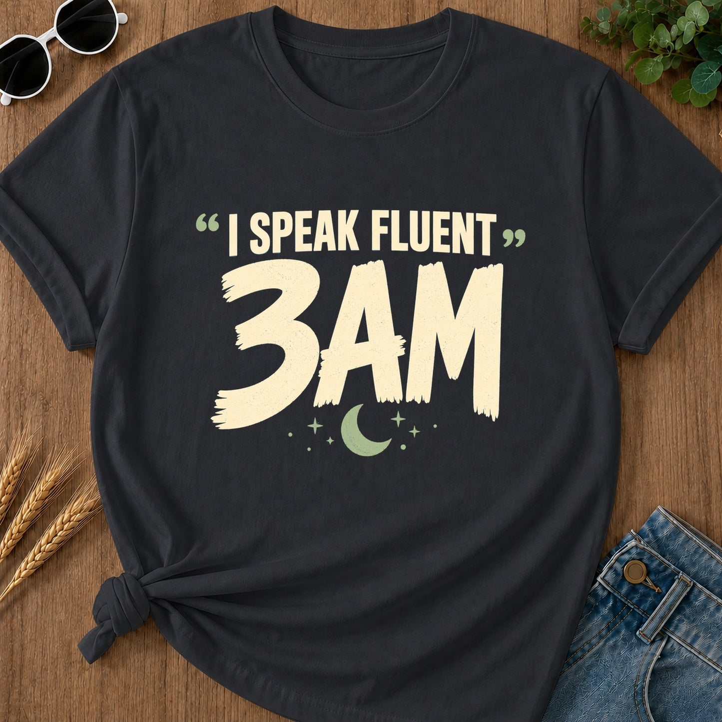 Speak Fluent 3am T-Shirt - Graphite