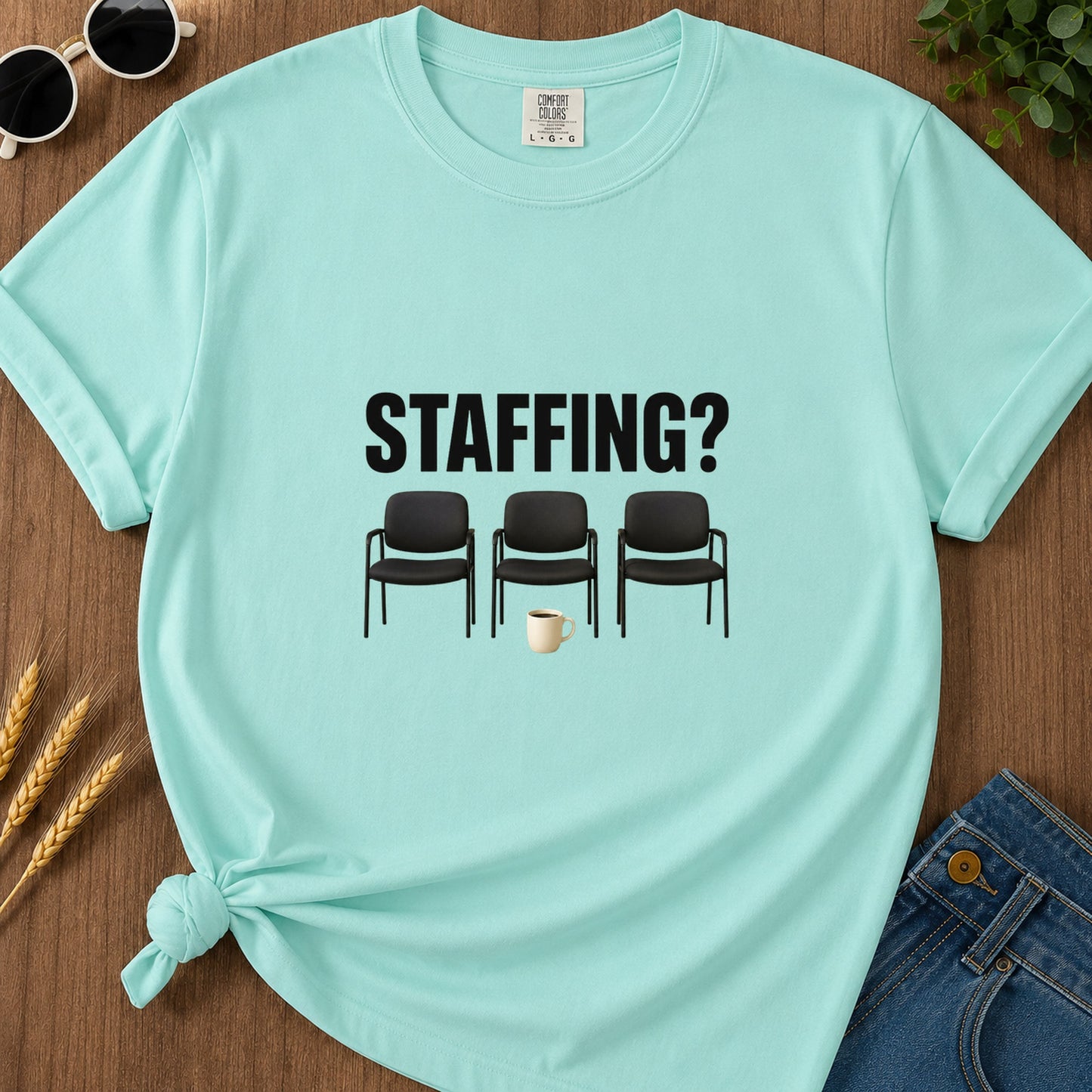Staffing T-Shirt - Chalky Mint