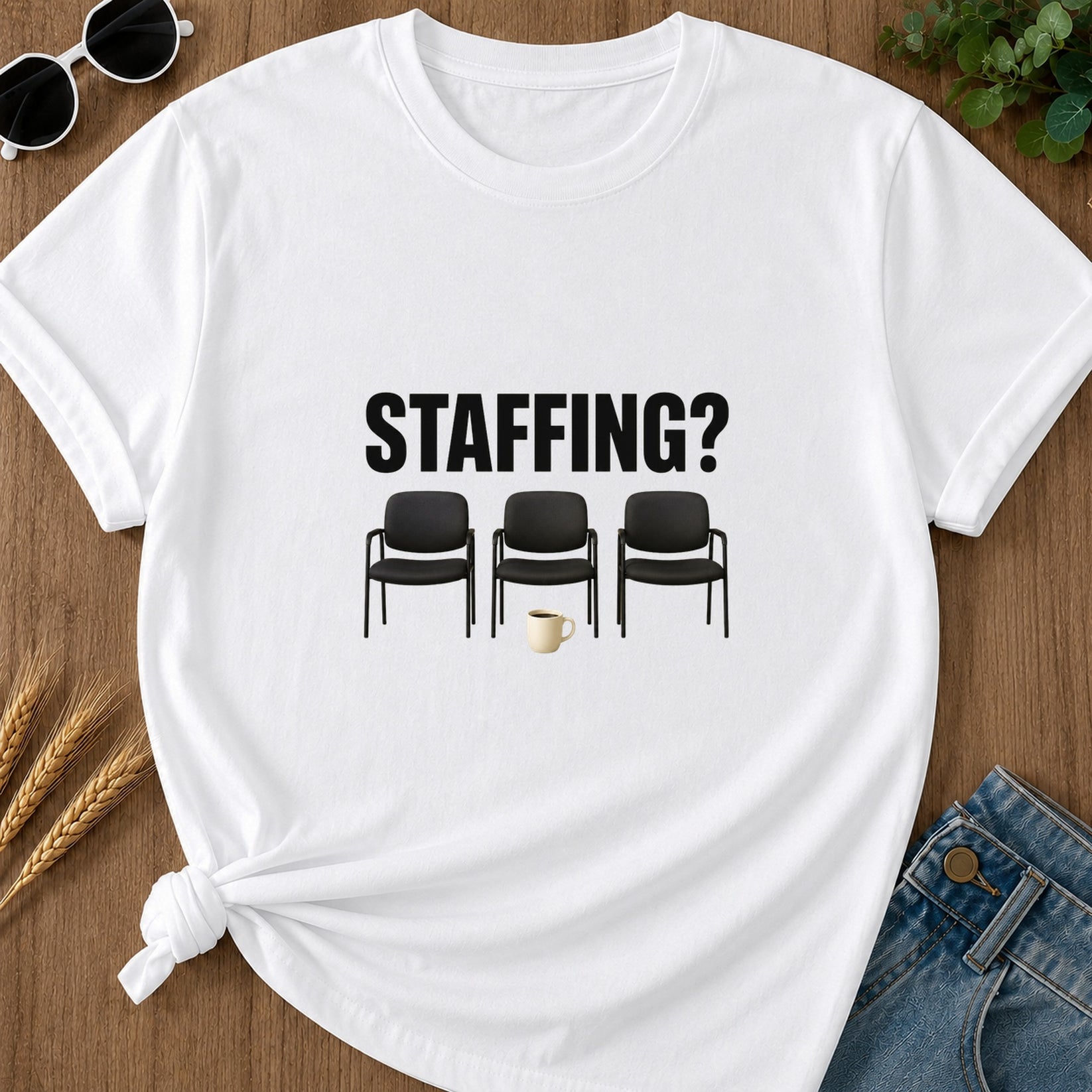 Staffing T-Shirt - White