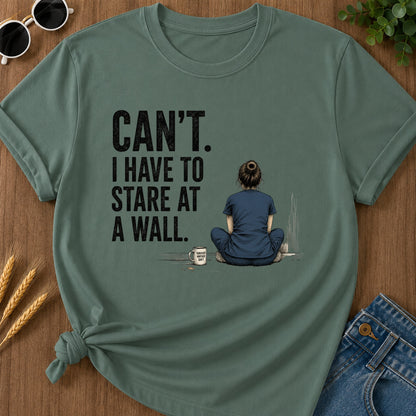 Stare At Wall T-Shirt - Blue Spruce