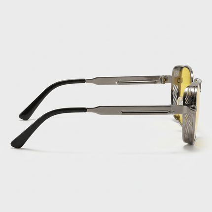 SteelNox | Retro Steampunk Sunglasses – UV400 Metal Frame Unisex - RAYZORA