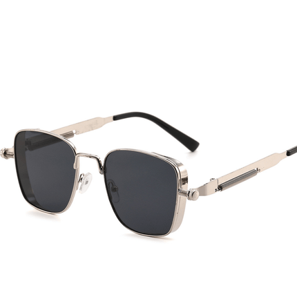 SteelNox | Retro Steampunk Sunglasses – UV400 Metal Frame Unisex - RAYZORA