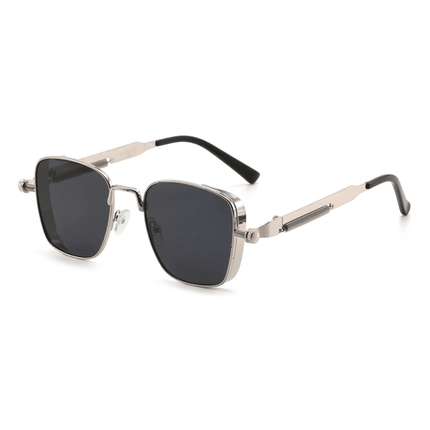 SteelNox | Retro Steampunk Sunglasses – UV400 Metal Frame Unisex - RAYZORA