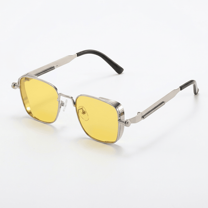 SteelNox | Retro Steampunk Sunglasses – UV400 Metal Frame Unisex - RAYZORA