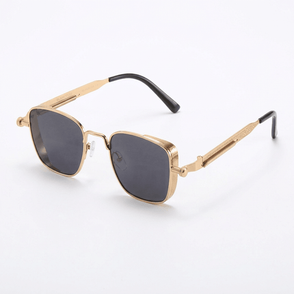 SteelNox | Retro Steampunk Sunglasses – UV400 Metal Frame Unisex - RAYZORA