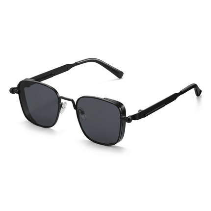 SteelNox | Retro Steampunk Sunglasses – UV400 Metal Frame Unisex - RAYZORA