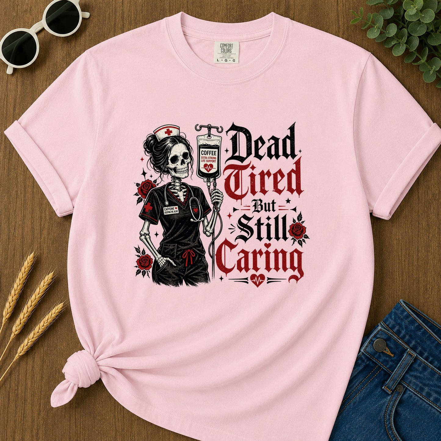 Still Caring T-Shirt - Blossom