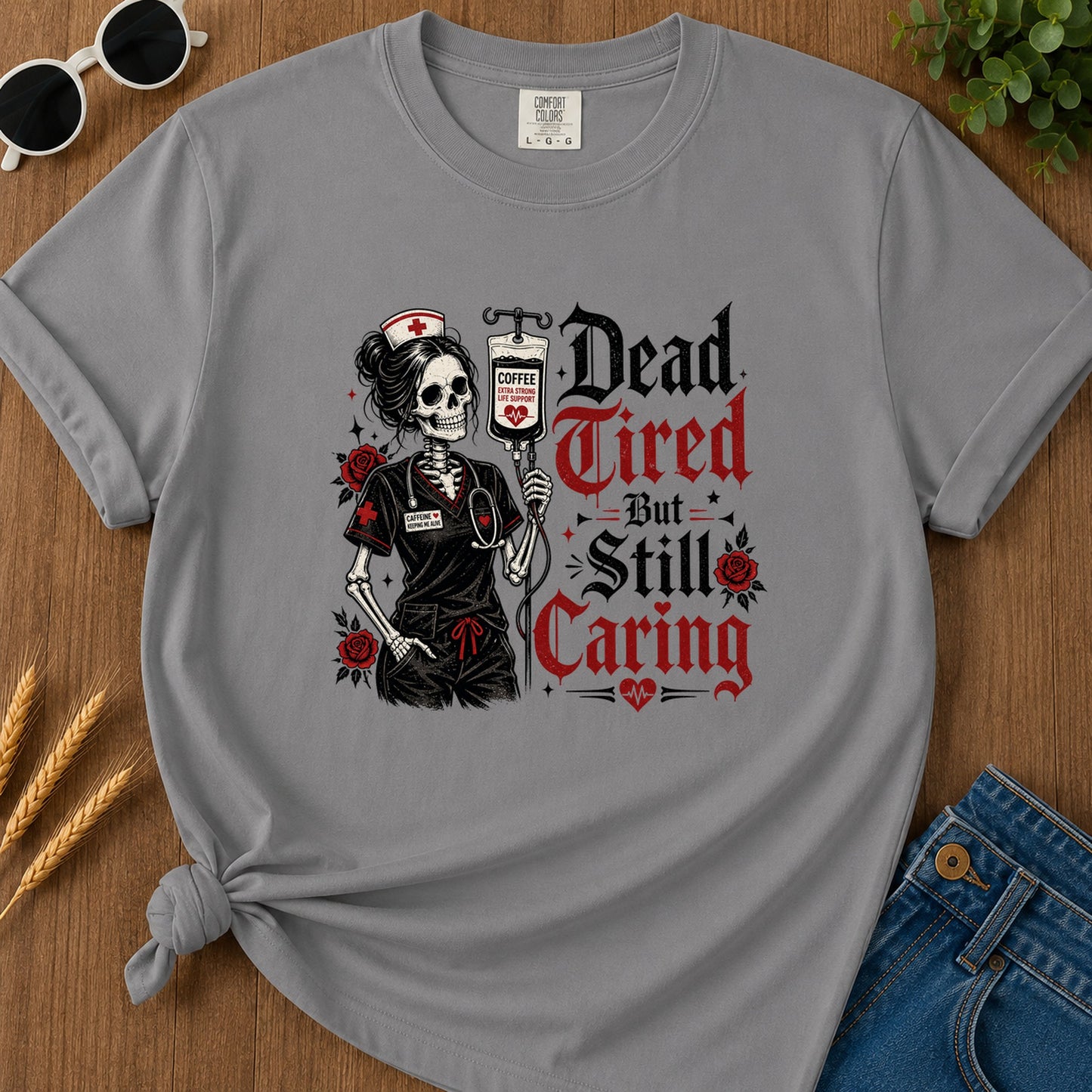 Still Caring T-Shirt - Grey