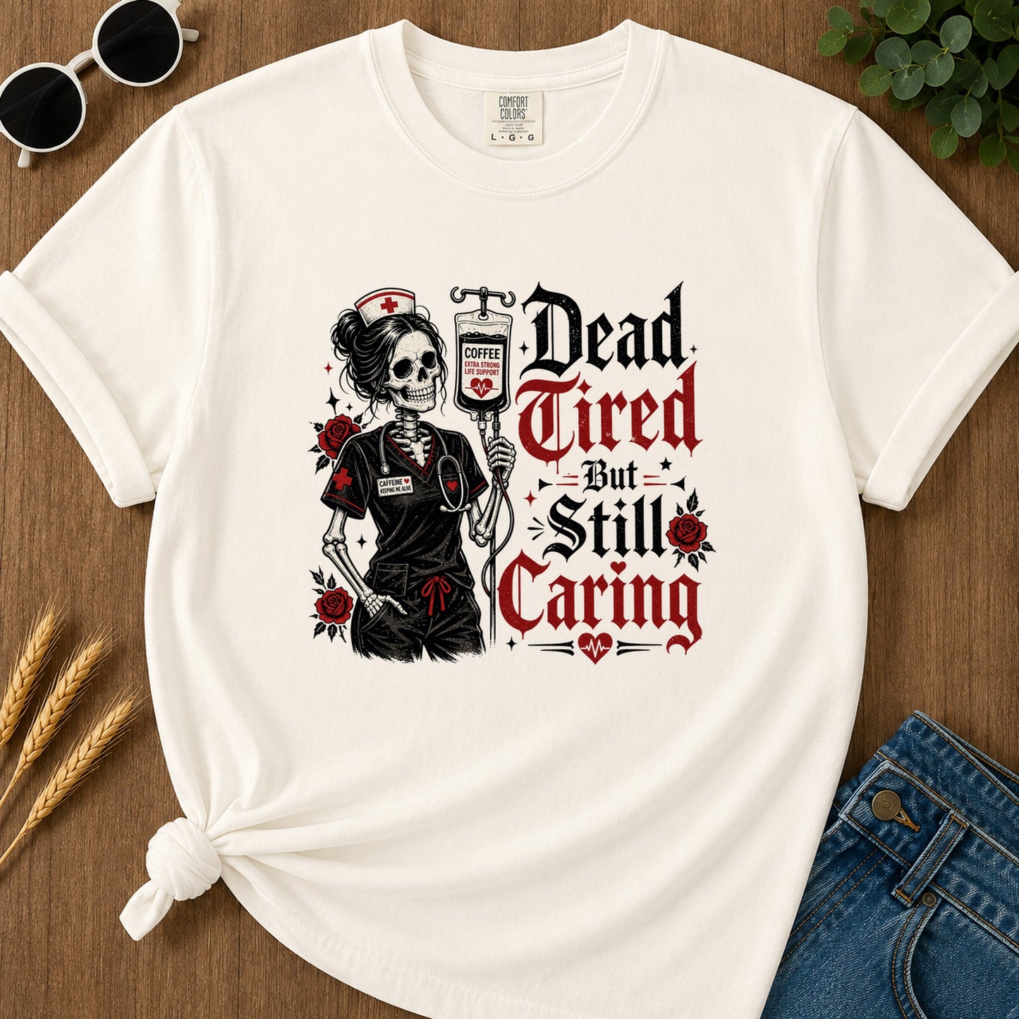 Still Caring T-Shirt - Ivory