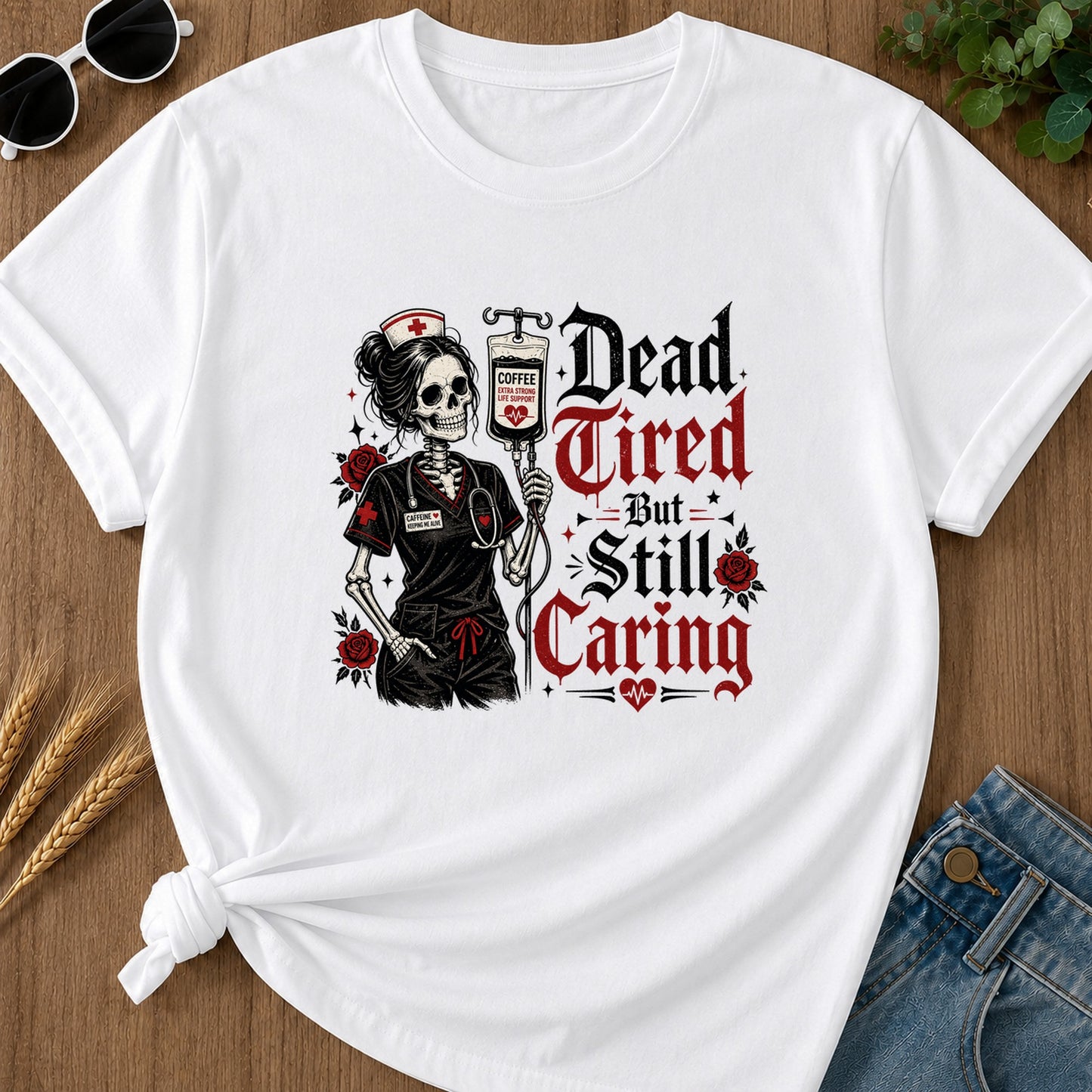 Still Caring T-Shirt - White
