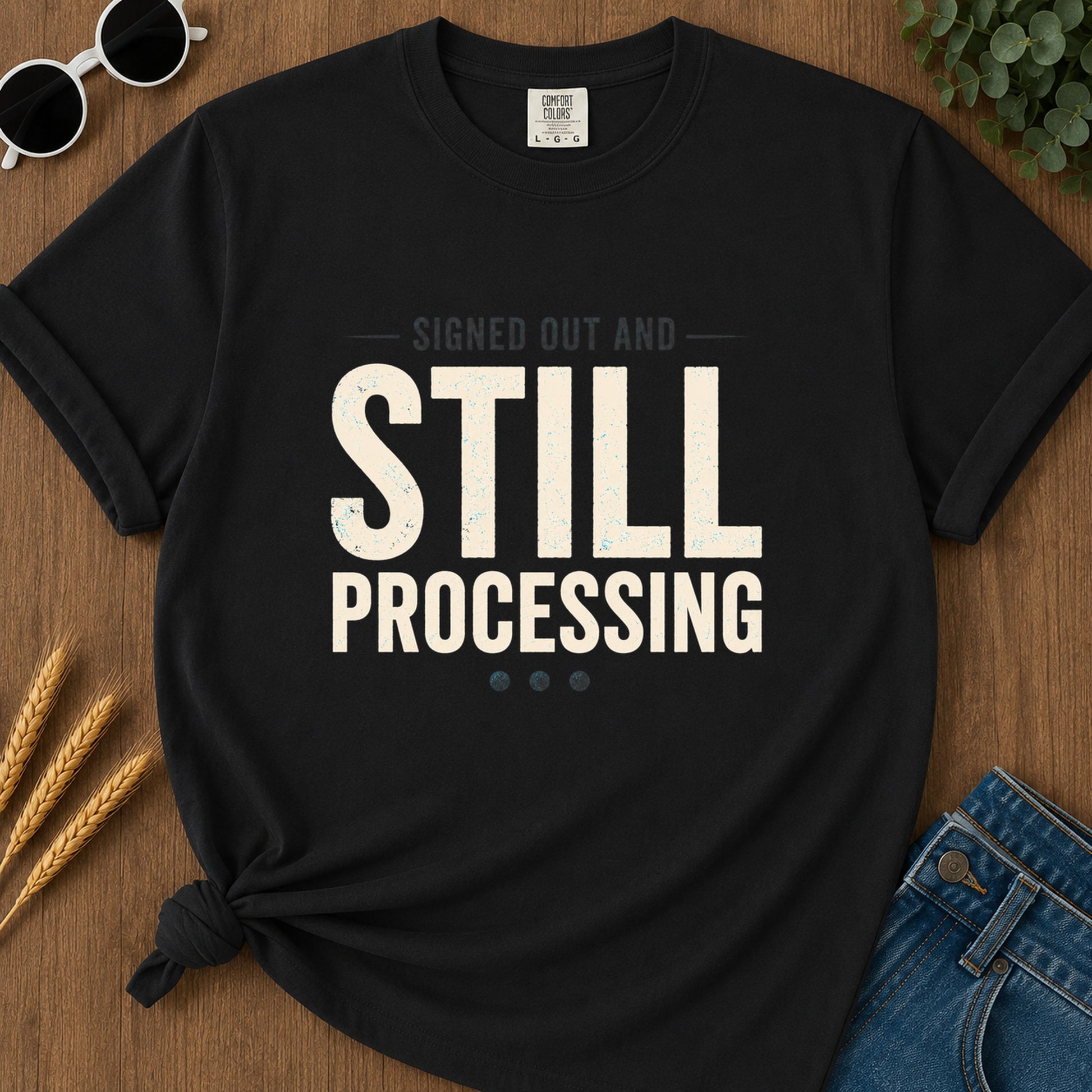 Still Processing T-Shirt - Black