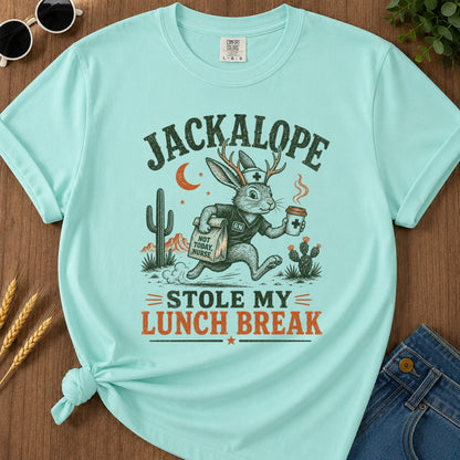 Stole Lunch Break T-shirt - Chalky Mint Mockup