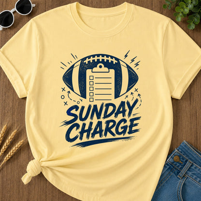 Sunday Charge T-shirt - Butter Mockup