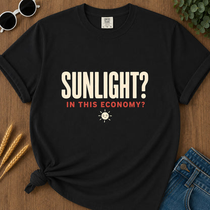 Sunlight Economy T-Shirt - Black