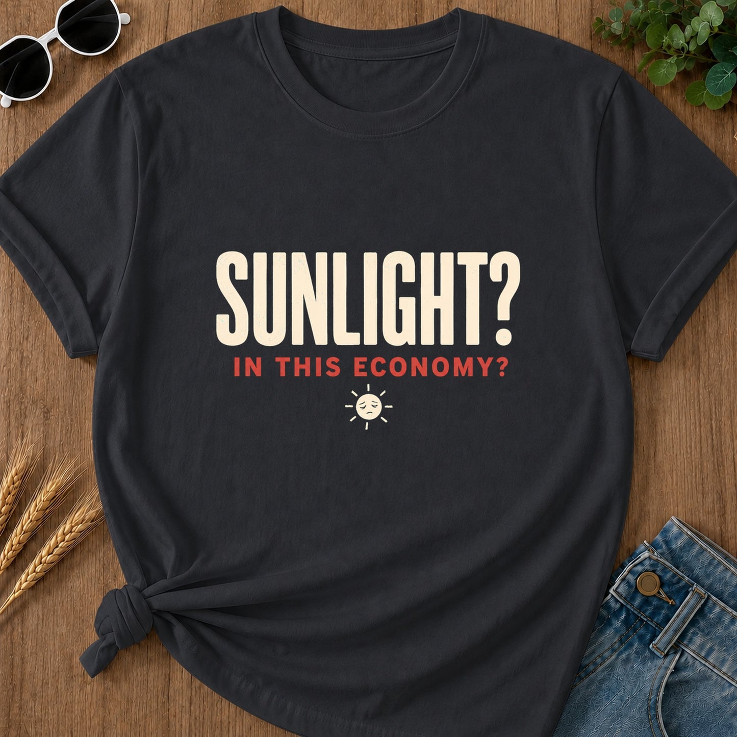 Sunlight Economy T-Shirt - Graphite