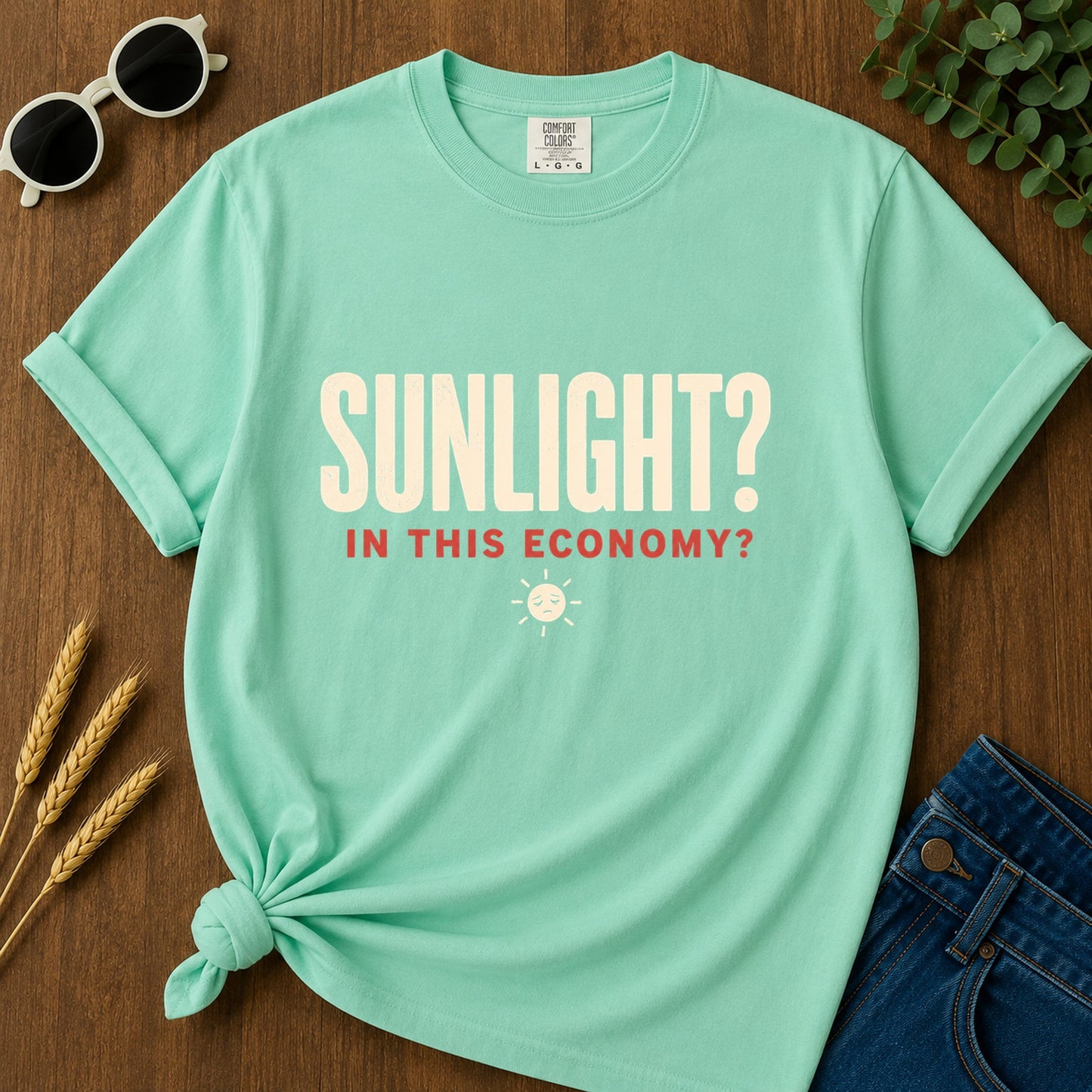 Sunlight Economy T-Shirt - Island Reef