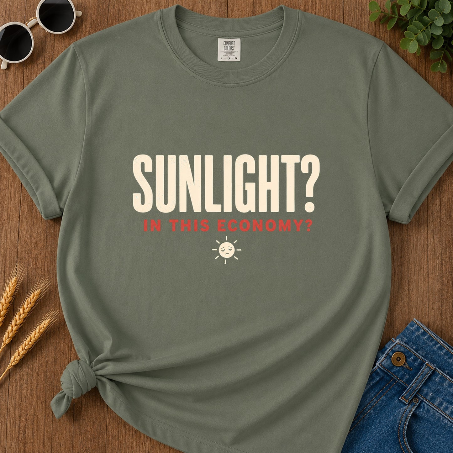 Sunlight Economy T-Shirt - Moss