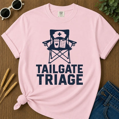 Tailgate Triage T-shirt - Blossom Mockup