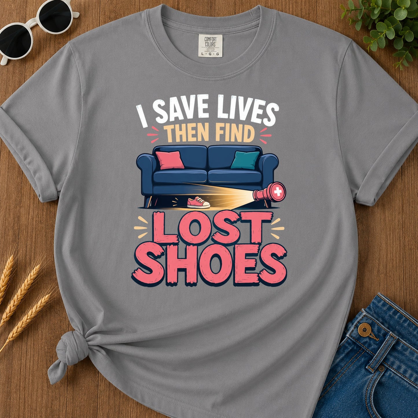 Then Find T-Shirt - Grey