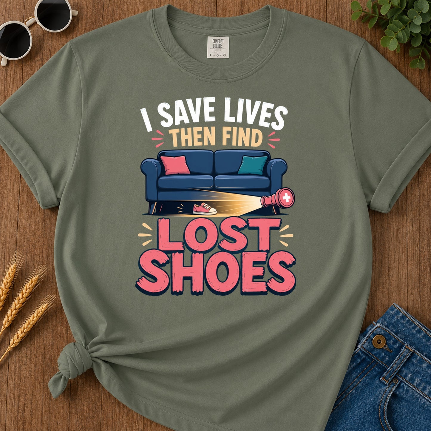 Then Find T-Shirt - Moss