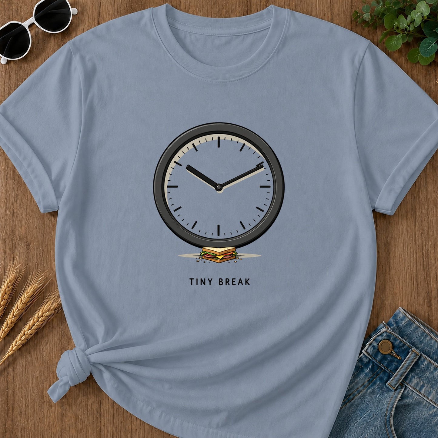 Tiny Break T-Shirt - Blue Jean