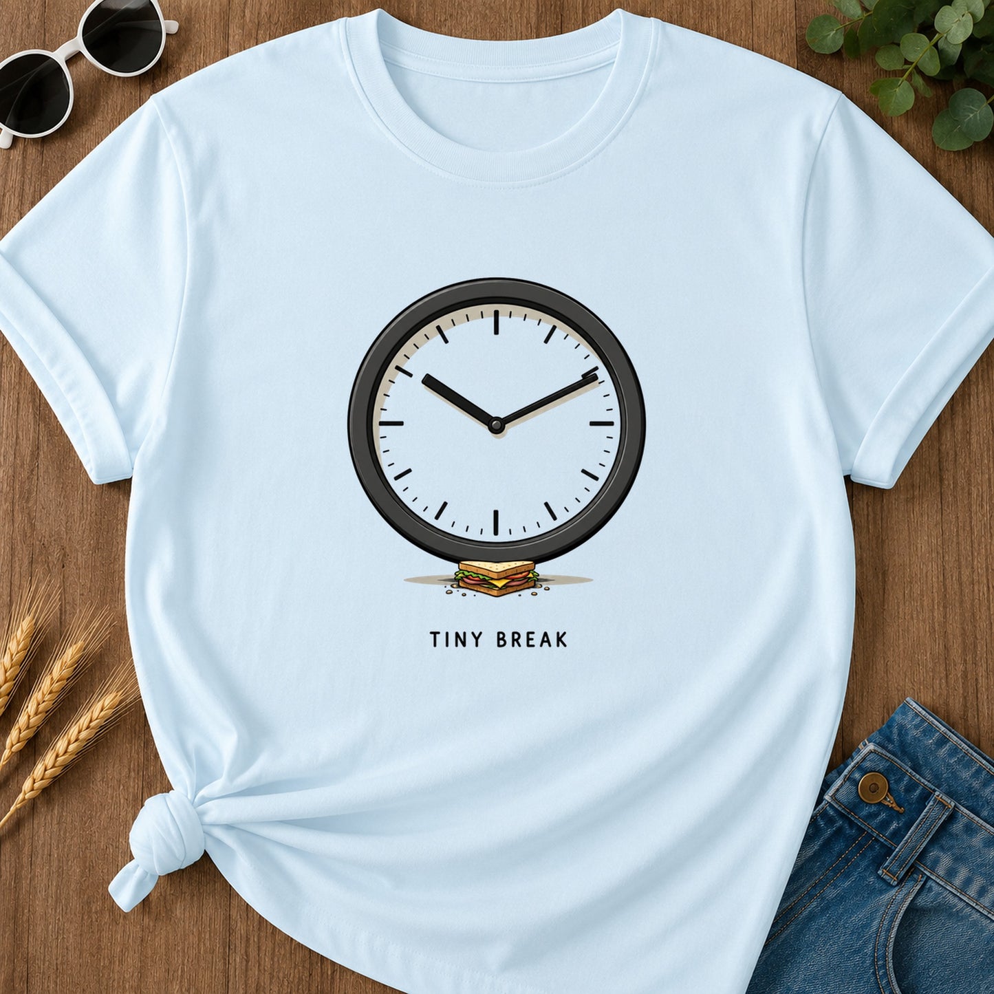 Tiny Break T-Shirt - Chambray