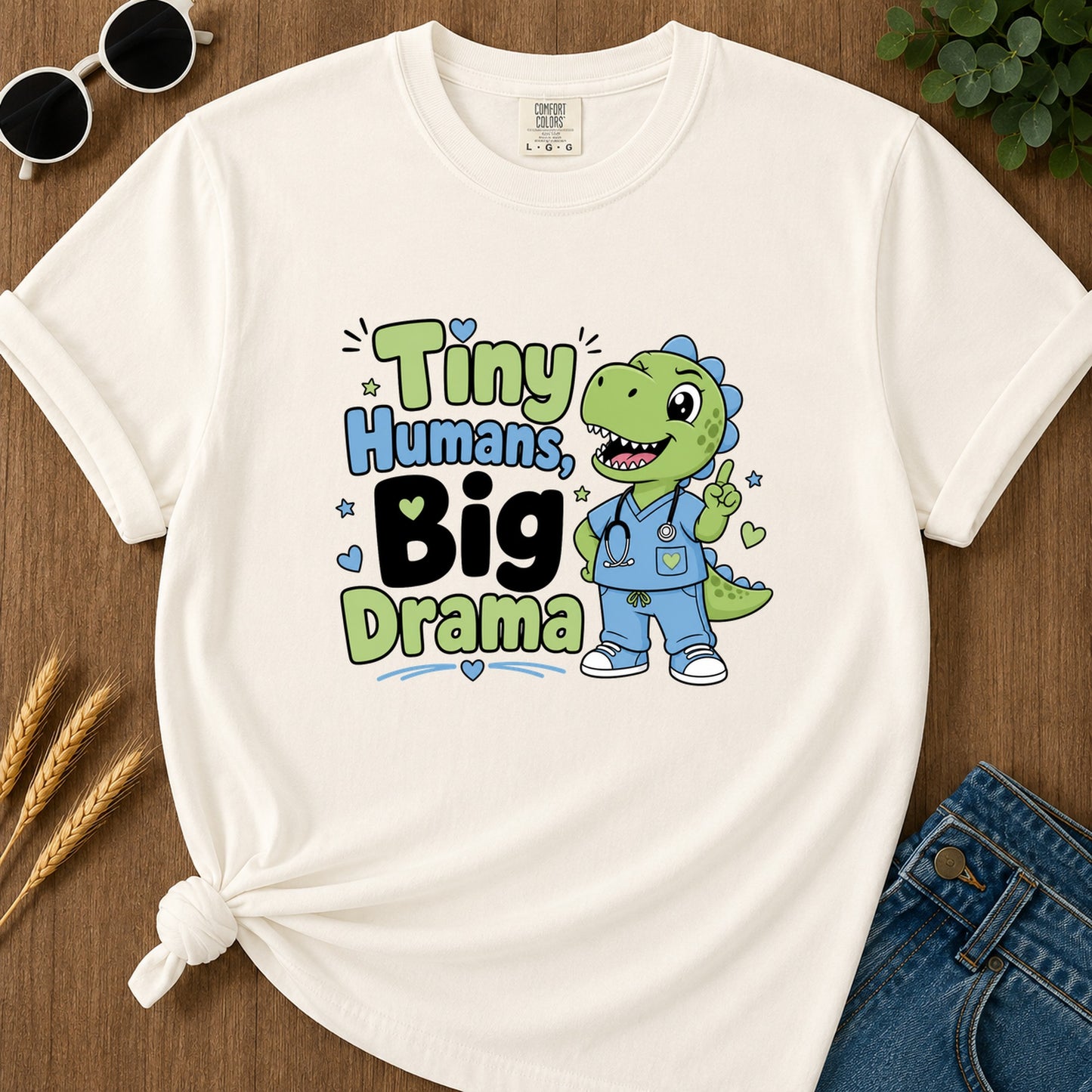 Tiny Humans T-Shirt - Ivory