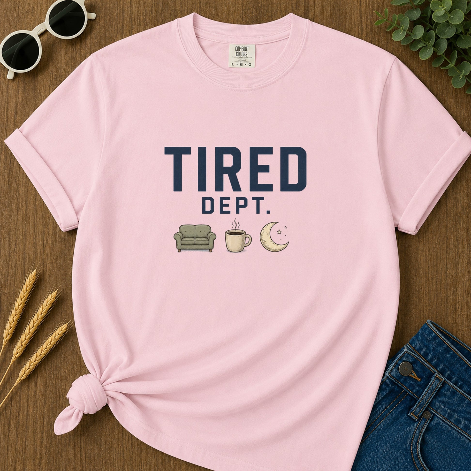 Tired Dept T-Shirt - Blossom