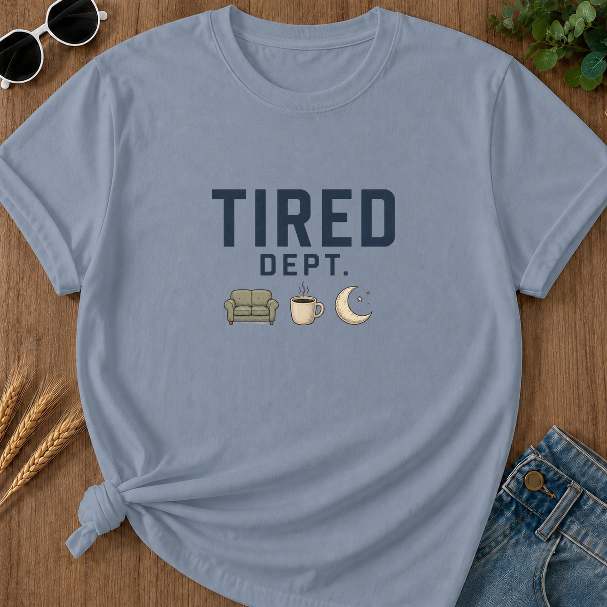 Tired Dept T-Shirt - Blue Jean