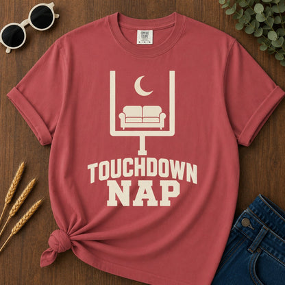 Touchdown Nap T-shirt - Crimson Mockup