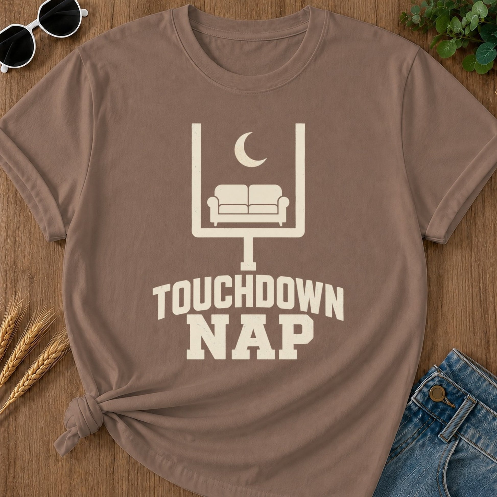 Touchdown Nap T-shirt - Espresso Mockup