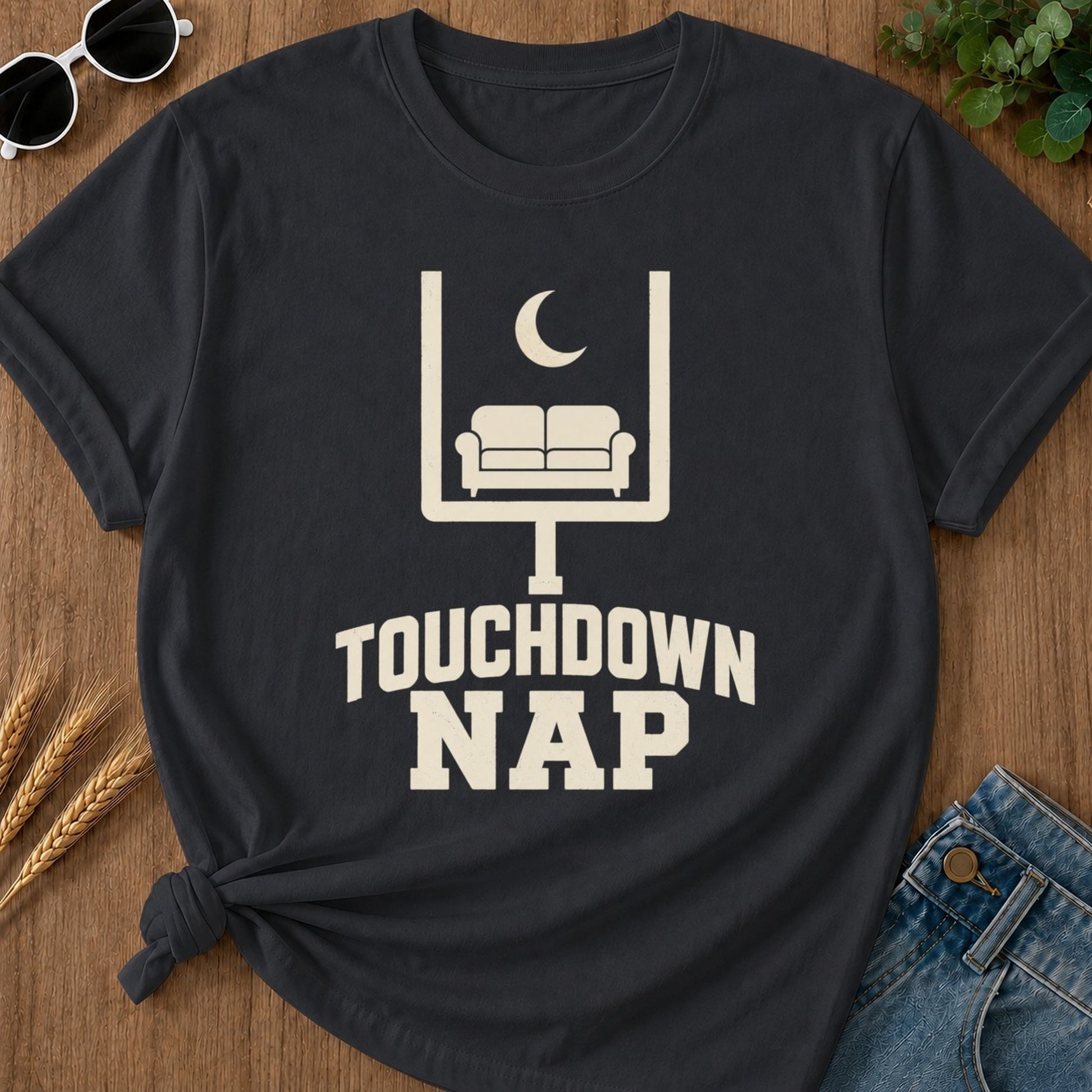 Touchdown Nap T-shirt - Graphite Mockup