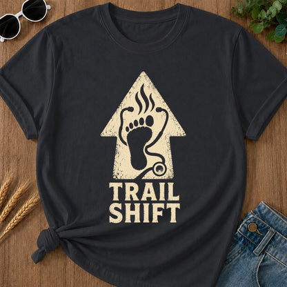 Trail Shift T-shirt - Graphite Mockup