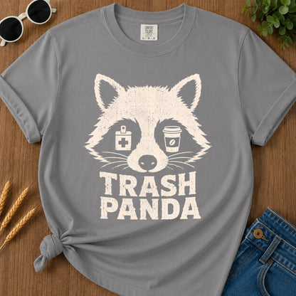 Trash Panda T-shirt - Grey Mockup