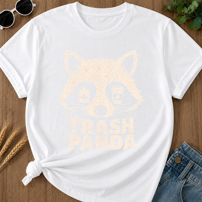 Trash Panda T-shirt - White Mockup
