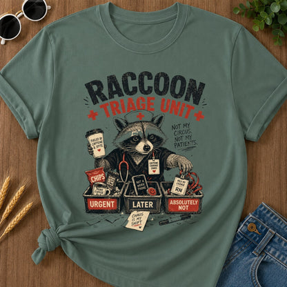 Triage Unit T-shirt - Blue Spruce Mockup