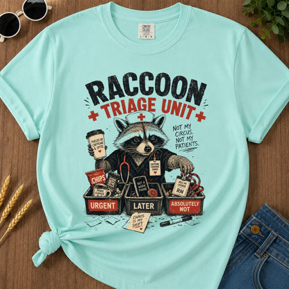 Triage Unit T-shirt - Chalky Mint Mockup