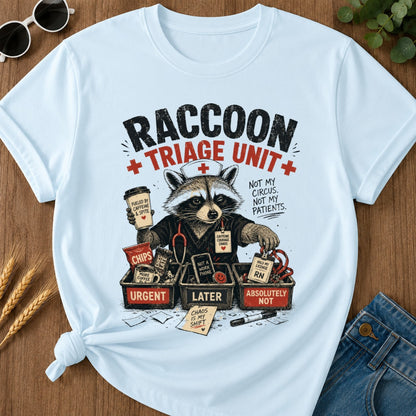 Triage Unit T-shirt - Chambray Mockup