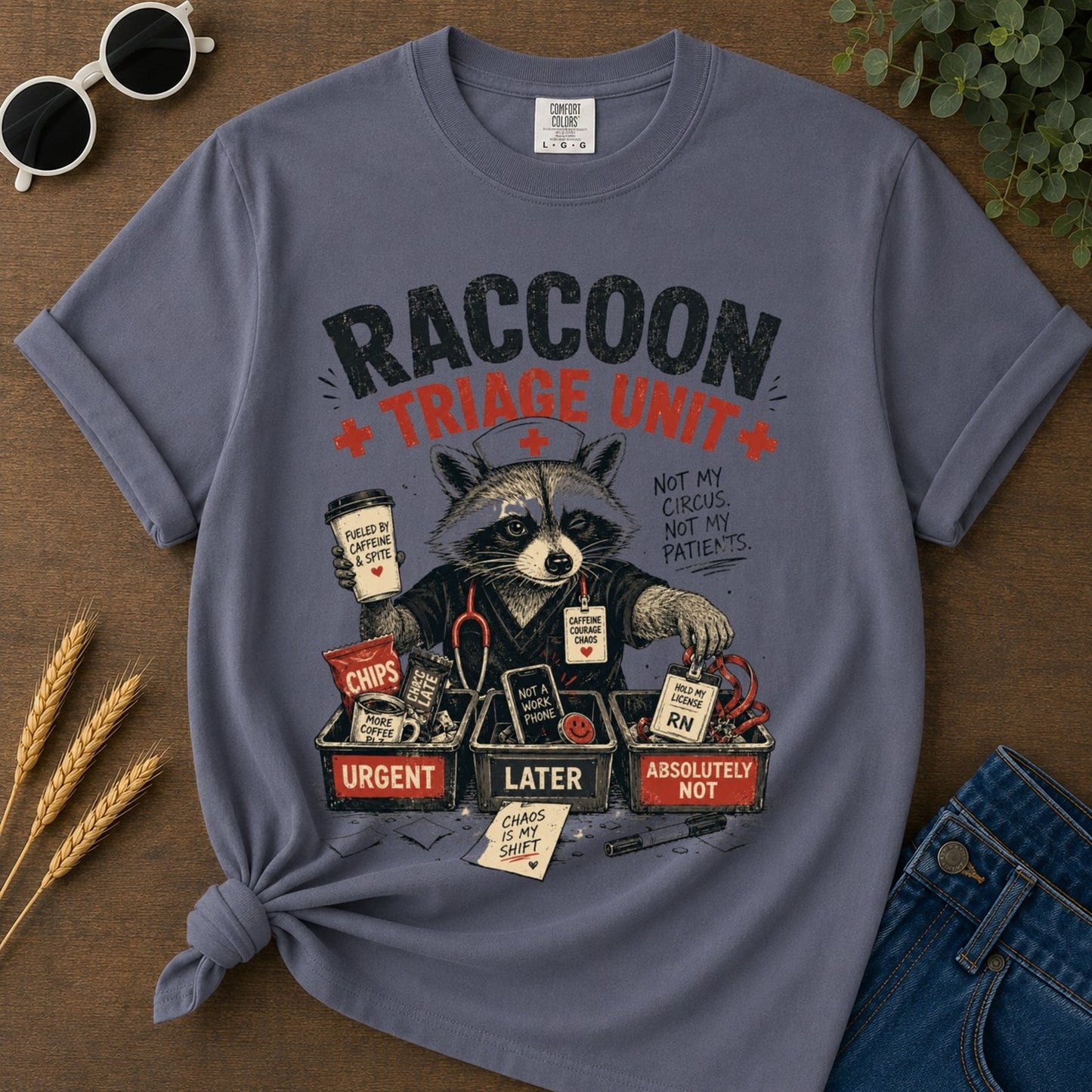 Triage Unit T-shirt - Navy Mockup