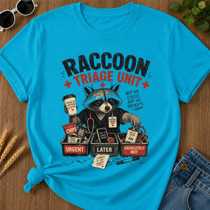 Triage Unit T-shirt - Sapphire Mockup