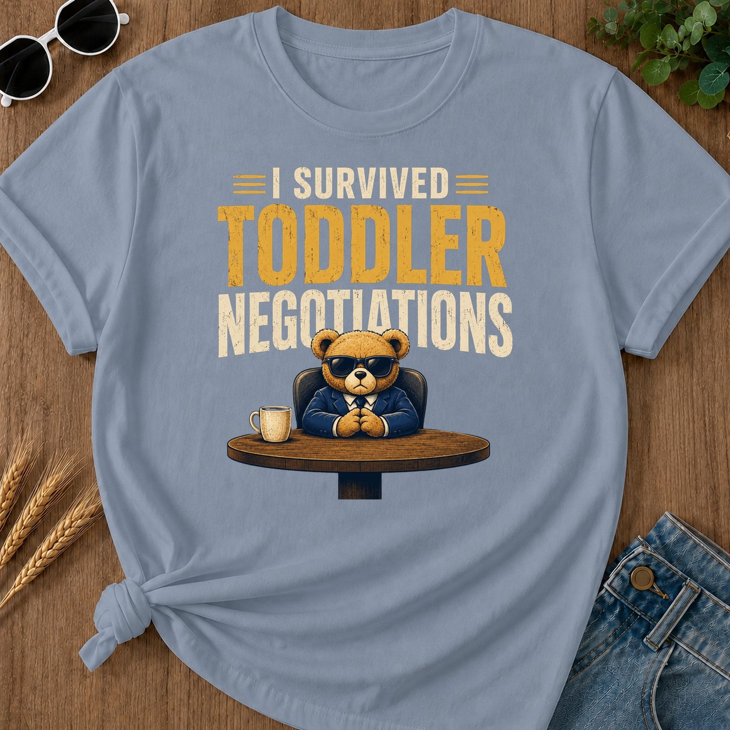 Tshirt Design 06 102 T-Shirt - Blue Jean