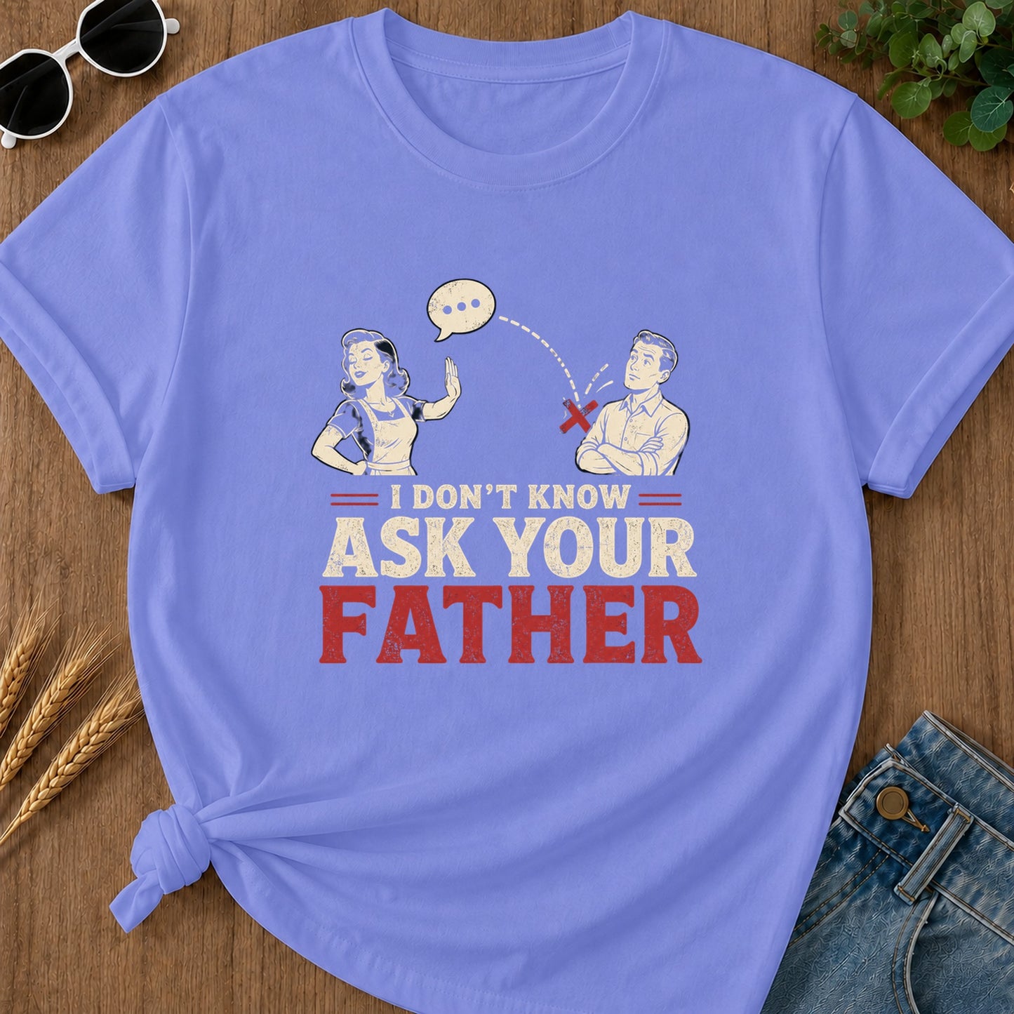 Tshirt Design 06 107 T-Shirt - Flo Blue