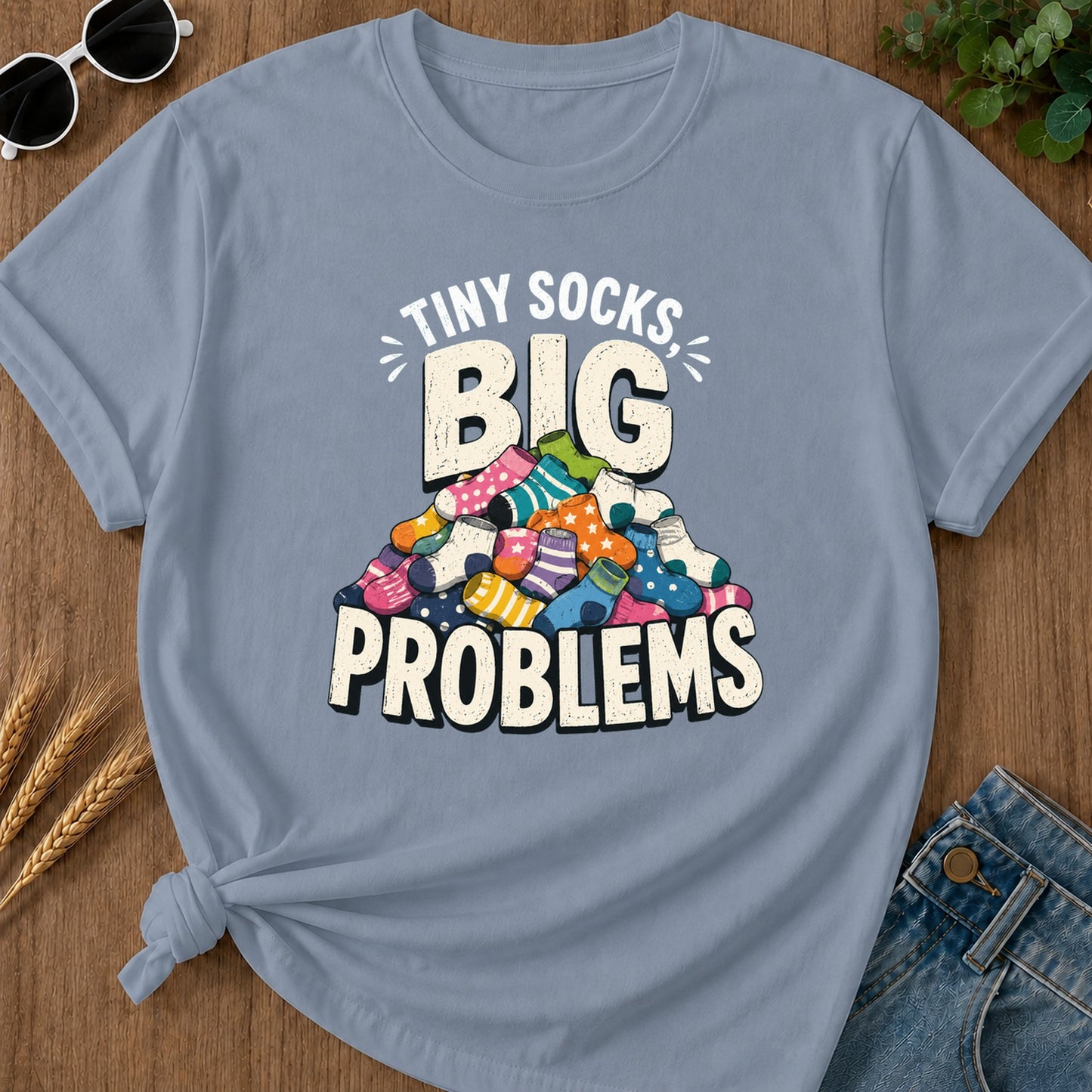Tshirt Design 06 119 T-Shirt - Blue Jean