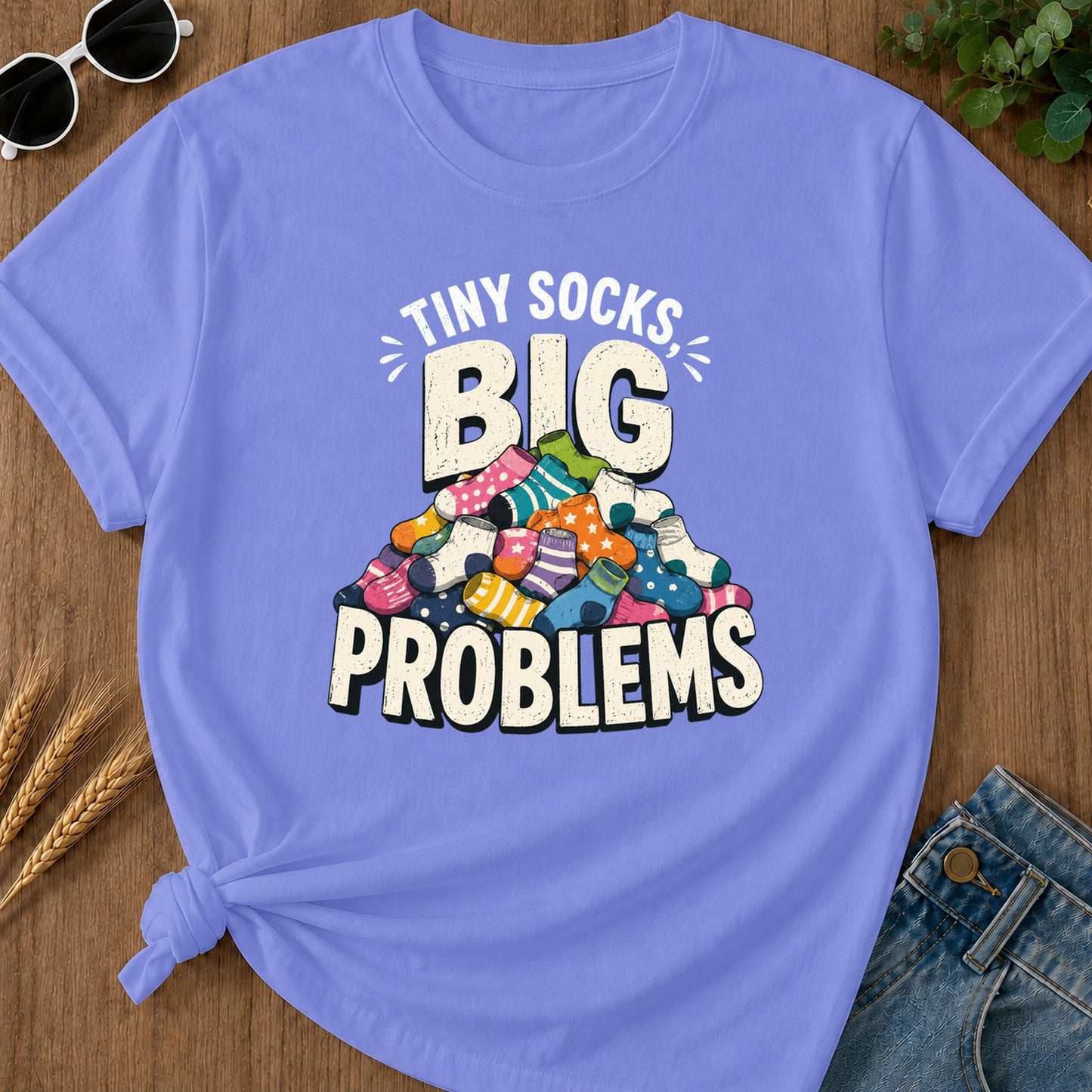 Tshirt Design 06 119 T-Shirt - Flo Blue